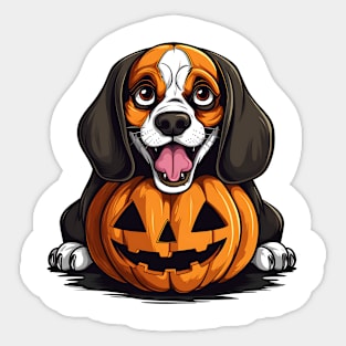 Halloween Beagle Dog #1 Sticker